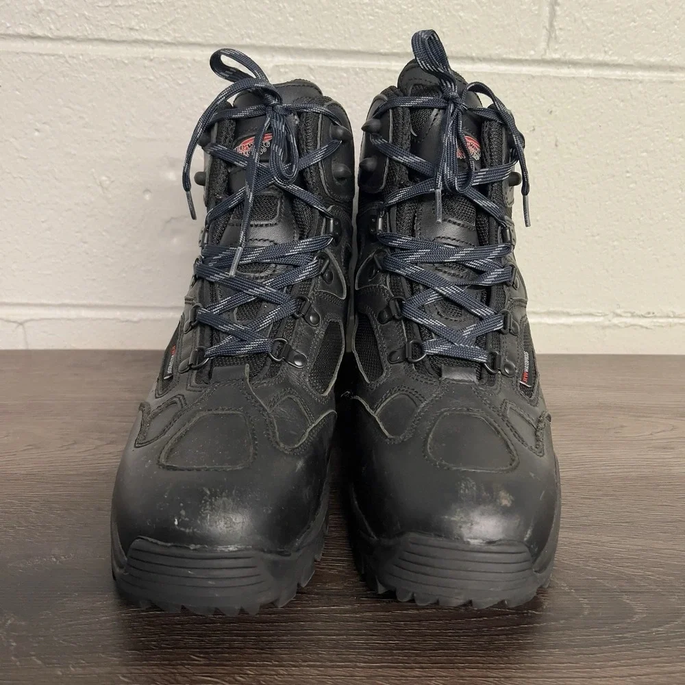Red Wing 6690 Waterproof EH Safety Toe Work Boots Men's 12D Black Vibram